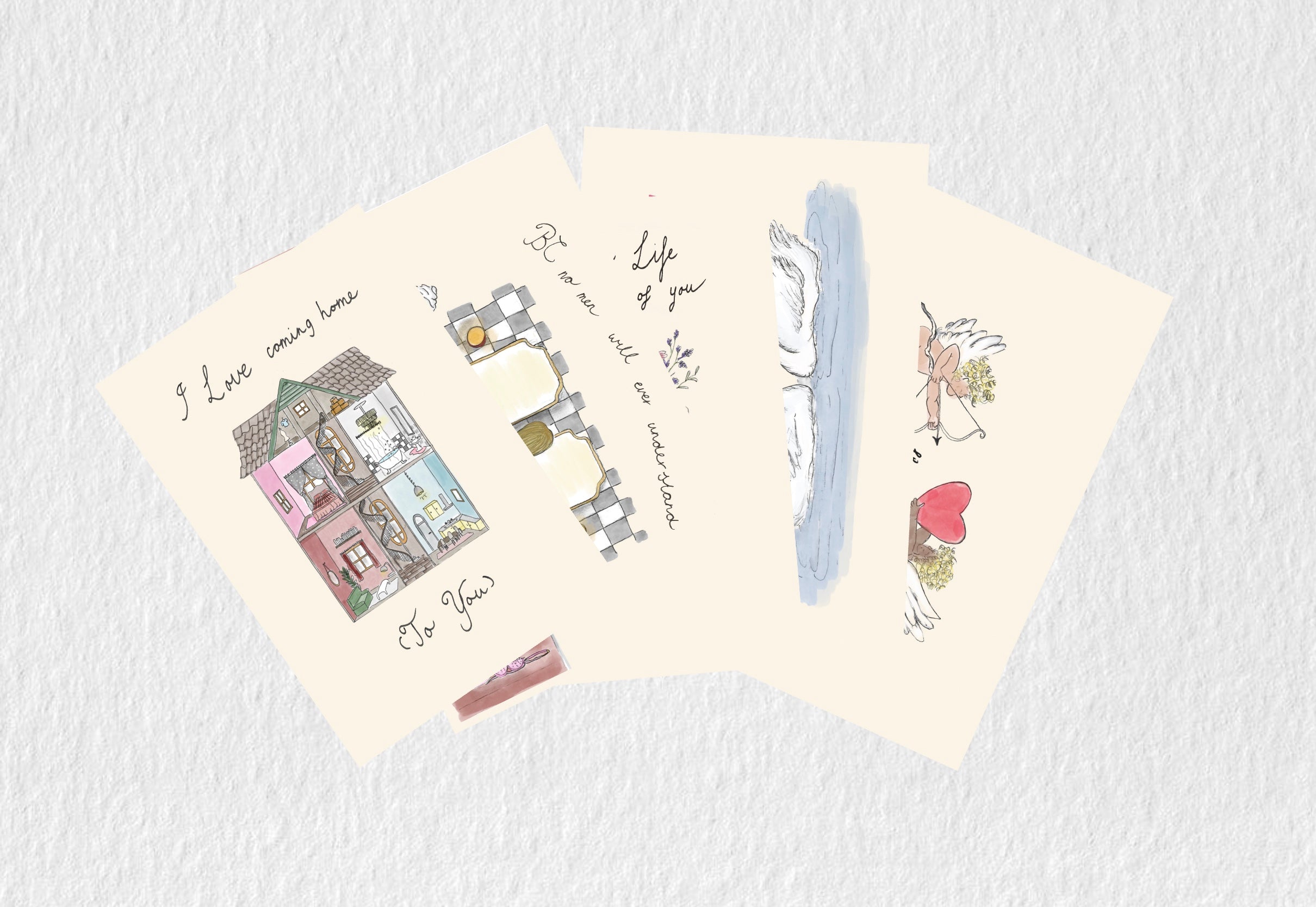 VDAY kaarten - gekleurd